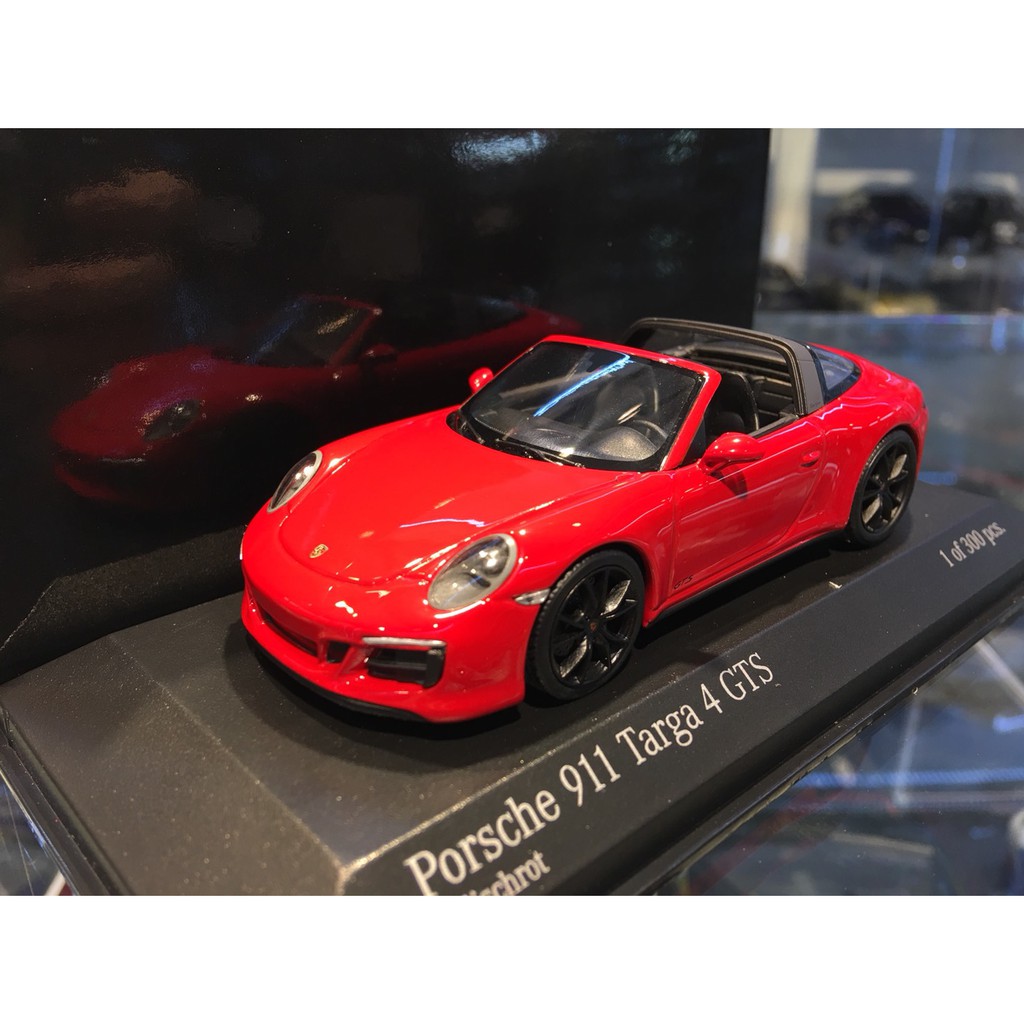 吉華科技@MINICHAMPS Porsche 911 Targa 4 GTS 紅色 1/43