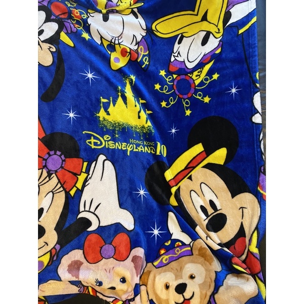 香港迪士尼 達菲 Duffy毛毯 Disney Land 10週年 Hong Kong  二手商品