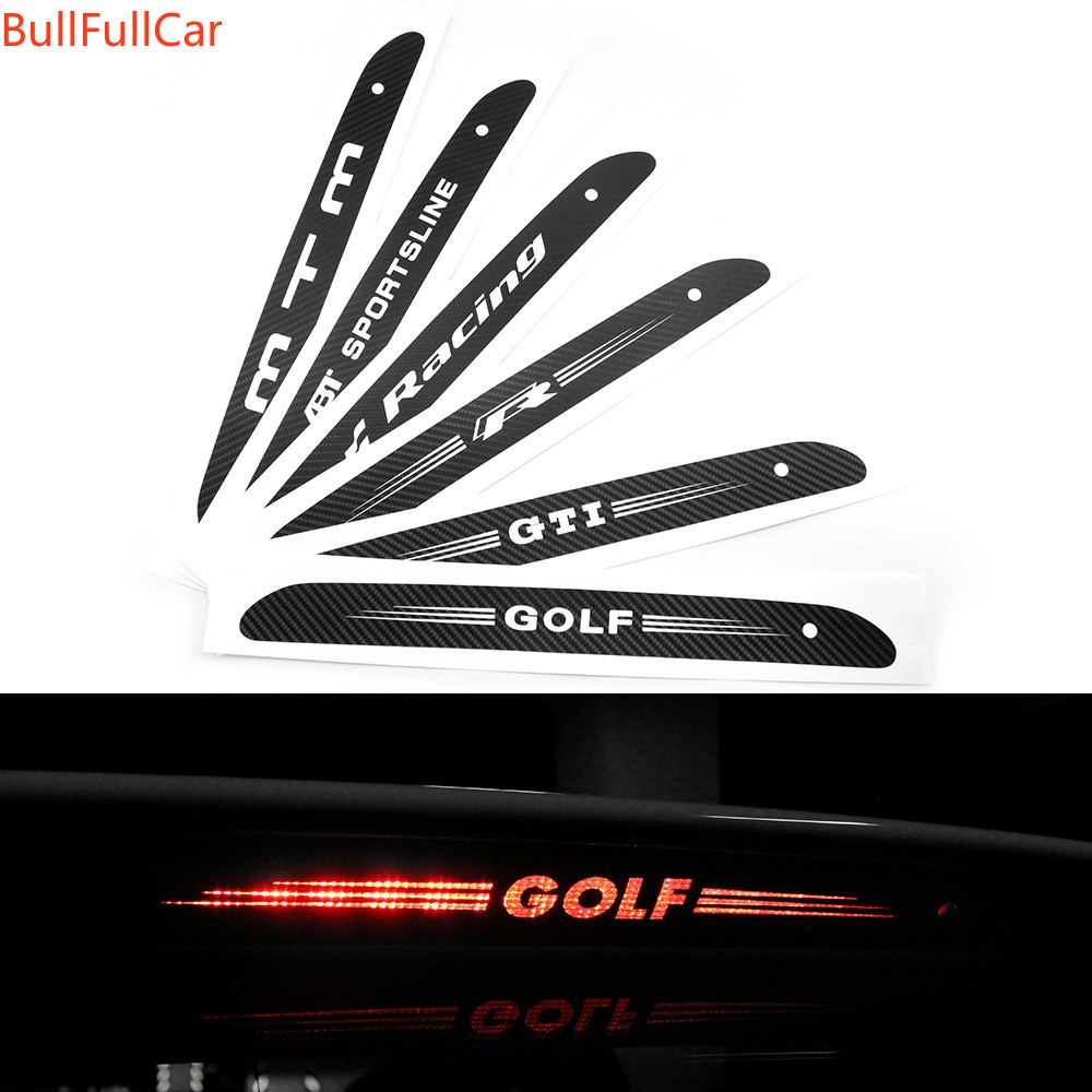 ✉▦福斯VW golf 6代 7代 GTI 高位煞車燈貼 改裝 碳纖維尾燈貼 卡夢貼 polo 第三煞車燈 尾燈貼紙 A