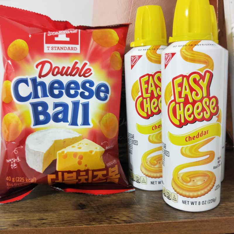 當天出貨  韓國youtuber 網紅 吃播 最愛 起司醬 美國 切達起司噴霧 easy cheese 送 韓國起司球