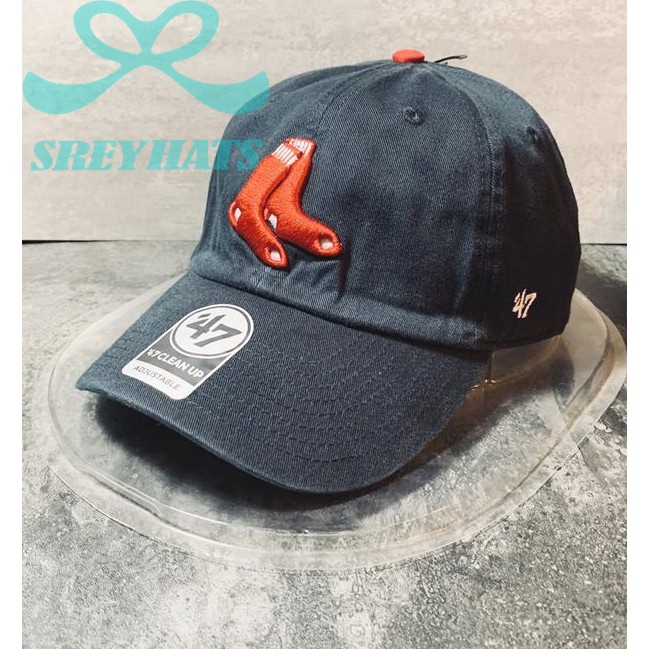 [SREY帽屋]預購★47 Brand CLEAN UP MLB 波士頓紅襪 襪ˋ子大LOGO 美國限定 棒球帽 老帽