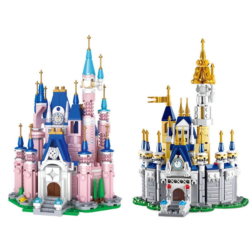 樂高迪士尼公主城堡建築積木樂高兼容套件磚經典卡通電影動畫模型兒童女孩玩具禮物