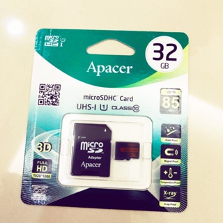 Apacer宇瞻 32GB MicroSDHC UHS-I Class10記憶卡(85MB/s)