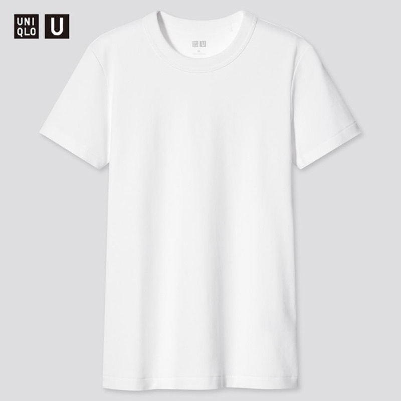 UNIQLO圓領T恤短袖白色基本款百搭上衣夏天穿搭外衣