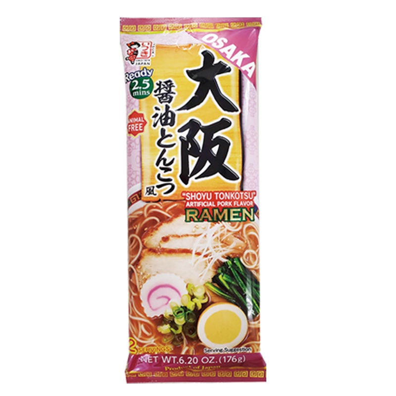 ITSUKI大阪拉麵2人份-醬油豚骨風味176g克【家樂福】