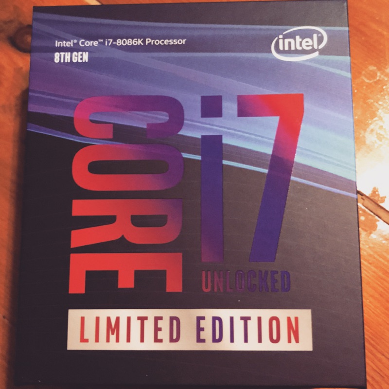 Intel Core i7-8086k 第八代Limited Editon全新未拆封
