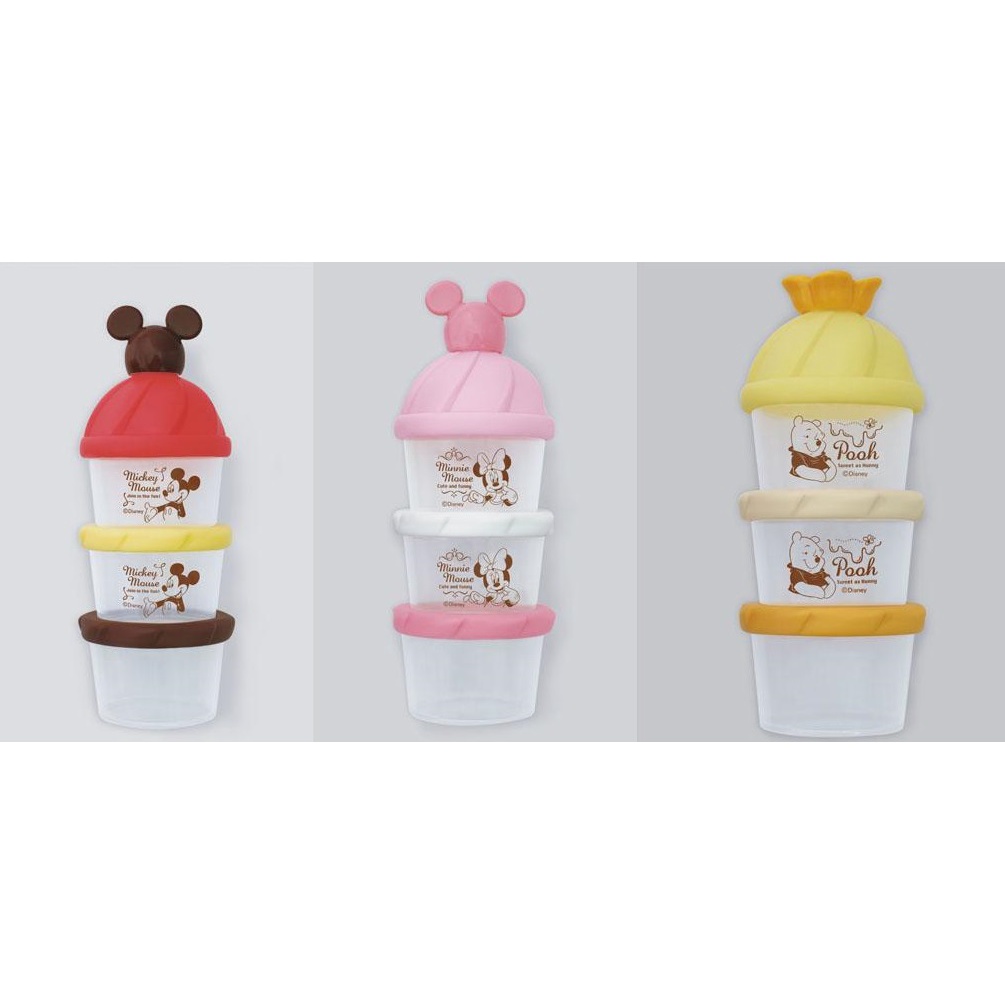[現貨]日本迪士尼 阿卡將 嬰幼兒 奶粉罐 攜帶式奶粉罐 米奇 米妮 維尼熊 小熊維尼 奶粉罐~MINI醬日系精品屋