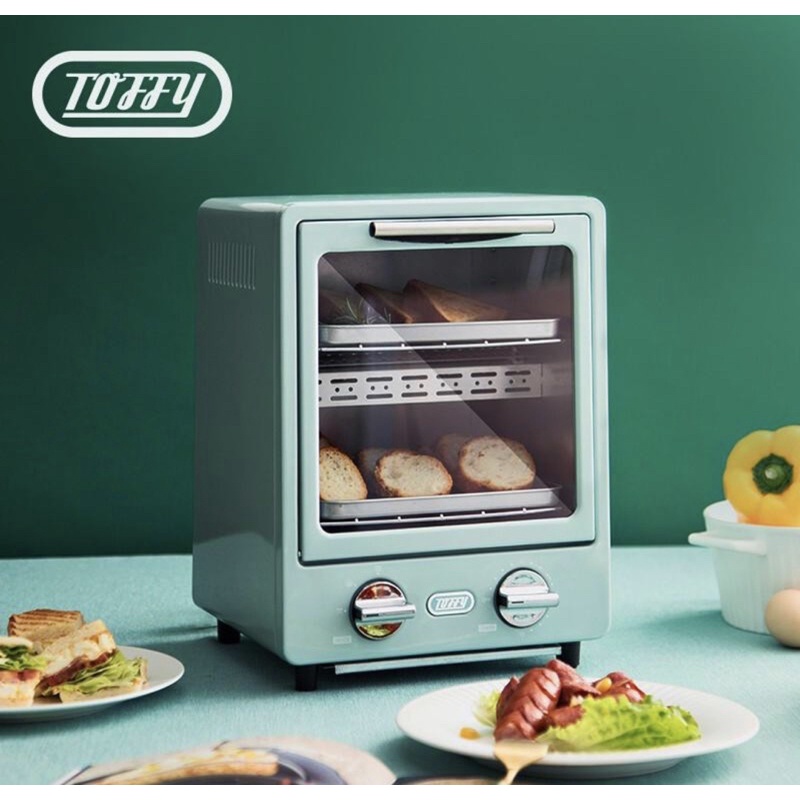 全新TOFFY 雙層烤箱 直立式 復古綠色
