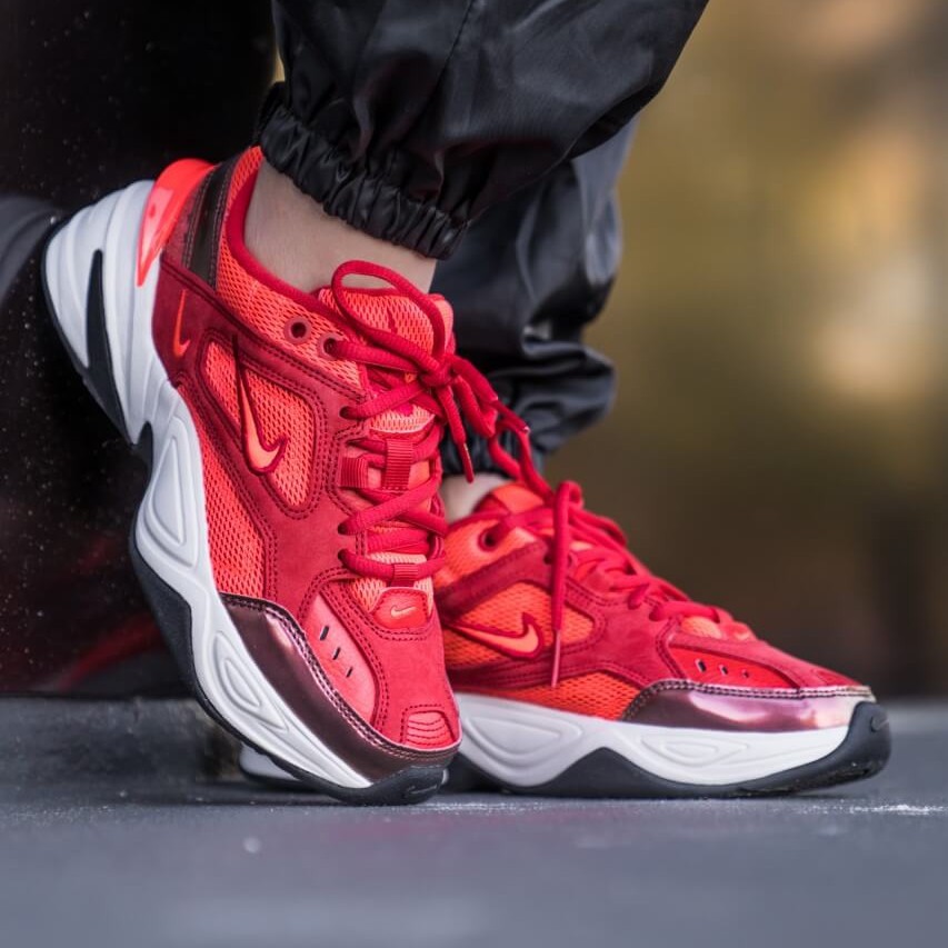 m2k tekno red suede