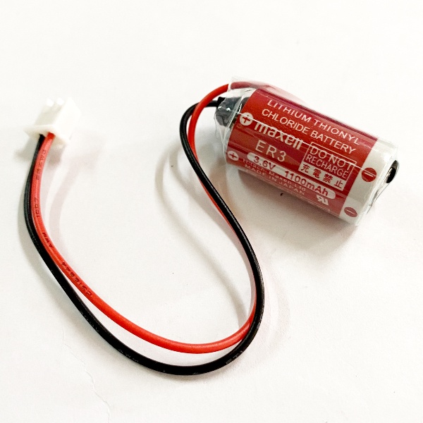 ER3  3.6V 1100mAh 帶2P白色插頭 maxell 不可充電PLC鋰電池(含稅)【佑齊企業 iCmore】
