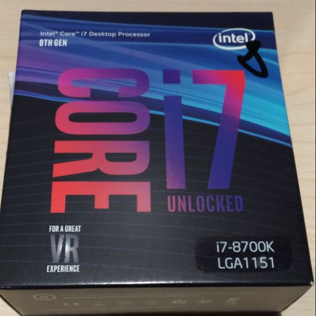Intel 8700k 全新未拆
