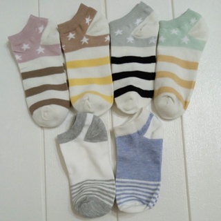 全新 現貨 韓國 星星 條紋 短襪 船型襪 少女襪