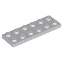 樂高 LEGO 淺灰色 2x6 薄板 薄片 薄磚 顆粒 3795 4211452 積木 Light Gray Plate