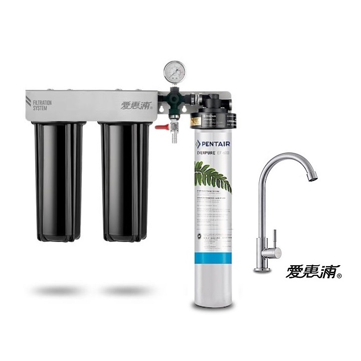 愛惠浦 PurVive-Trio EF6000 全流量強效碳纖維型淨水器3管