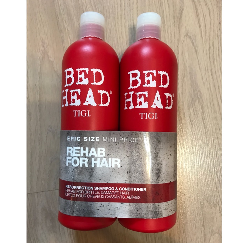 現貨❗️英國TIGI BED HEAD 紅色 健康洗髮精+護髮素 各750ml