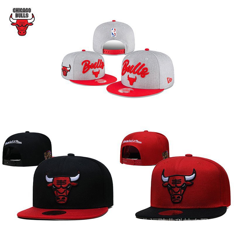 Tocc NBA 帽子芝加哥公牛隊帽純色帽運動帽 snapback 帽復古籃球帽男式可調節帽球迷嘻哈帽 ewpk