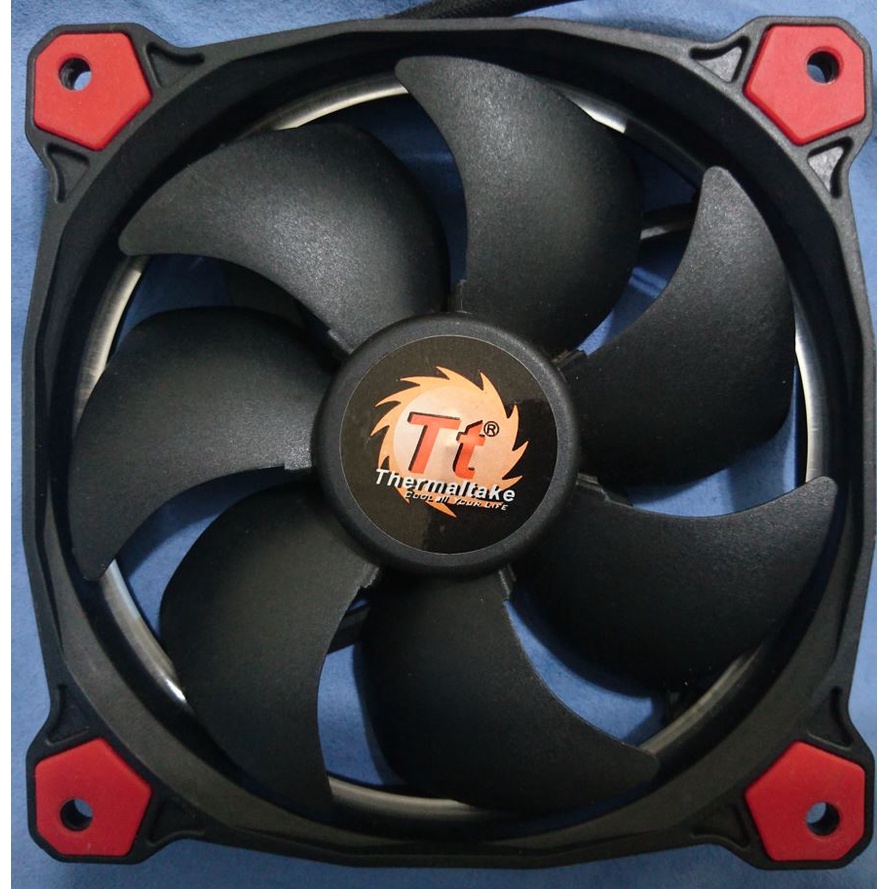 二手良品 曜越ThermalTake TT-1225 12公分 3PIN 紅色風扇