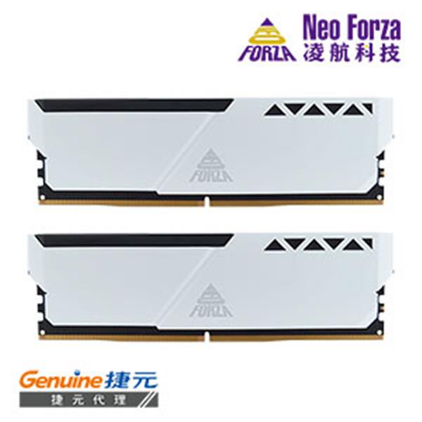 Neo Forza 凌航 TRINITY DDR5 6400 32G(16G*2)電競超頻記憶體(白色)CL40
