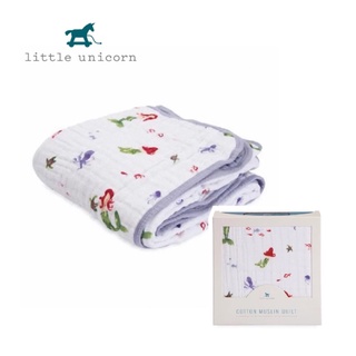 胖妞尿布蛋糕 Little Unicorn 純棉四層紗布毯 艾莉兒 寶寶被毯 嬰兒被 防踢被