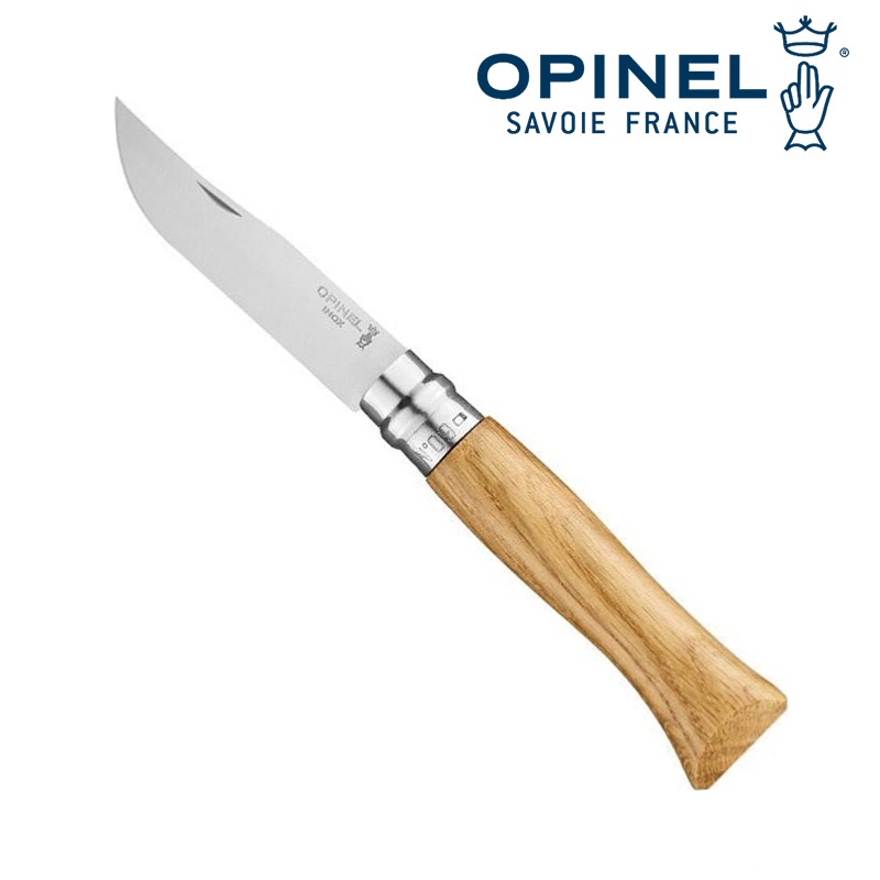 【法國OPINEL】No.9 不鏽鋼折刀 21cm/橡木刀柄『OPI_002424』