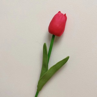 仿真乾花 北歐風格郁金香仿真花高檔假花迷你pu家居擺設裝飾設計花藝插花 4月4日發完 蝦皮購物