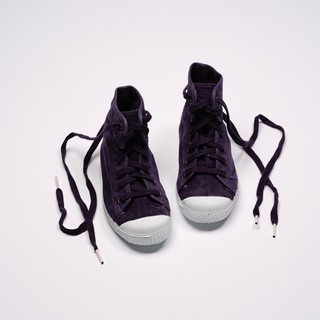 CIENTA 西班牙帆布鞋 61777 35 深紫色 洗舊布料 童鞋 高筒