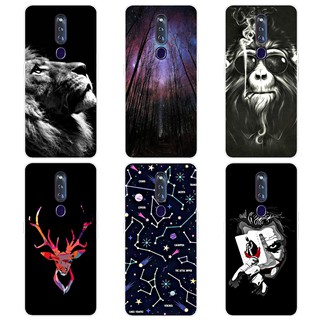OPPO F11 Pro Printe 手機殼卡通後蓋適用於 OPPO F11 Pro 軟矽膠 TPU 手機殼適用於 O