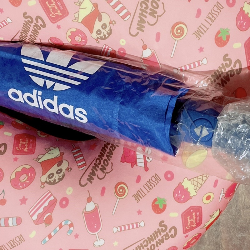 ［快速出貨］adidas愛迪達自動摺疊傘_三葉草_短傘/遮陽傘/多用途功能傘