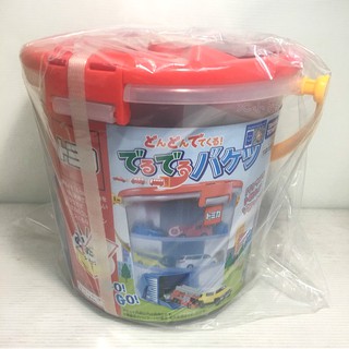 【免運 3C小苑】TW45781 正版 TOMICA TM滑行收納桶 交通世界 滑行軌道 小汽車 收納 提桶 多美小汽車