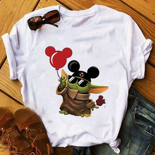 Cute Yoda Baby T-shirt 網紅爆款尤達寶寶可愛卡通印花男女T恤潮