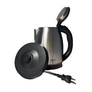 110V電熱水壺 燒水壺 304不鏽鋼 1.8L容量- 黑色