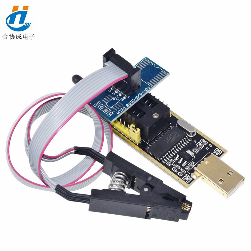 CH341A 24 25系列EEPROM Flash BIOS USB編程器模塊+ SOIC8 SOP8 測試夾| 蝦皮購物 CH341A 24 25系列EEPROM Flash BIOS USB編程器模塊+ SOIC8 SOP8 測試夾| 蝦皮購物