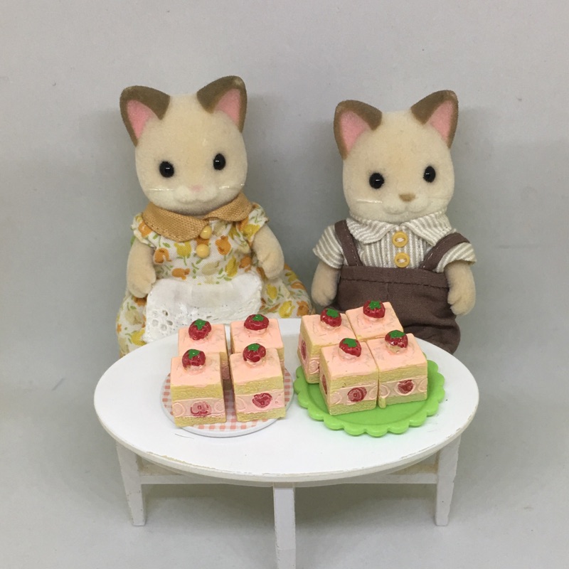 鮮奶油草莓布丁蛋糕森林家族 ob11娃娃屋場景配件📏低消看說明