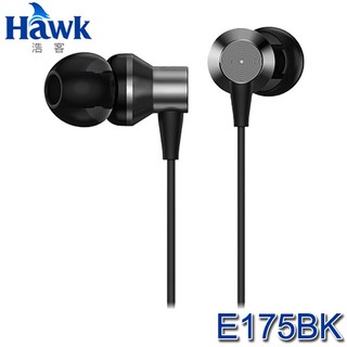 【3CTOWN】含稅附發票 HAWK E175BK 雙腔體電競音樂耳機 耳機麥克風