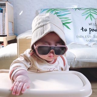 時尚連體大框兒童鏡男女寶寶個性糖果色裝飾眼鏡戶外出遊遮陽墨鏡