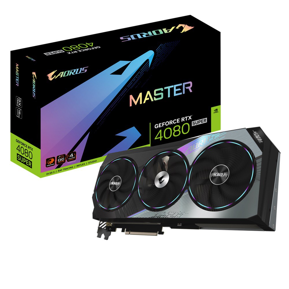 技嘉 AORUS RTX4080 SUPER MASTER 16G/36cm/三風扇/註五年 現貨 廠商直送