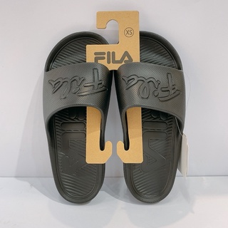 FILA 男女款 黑色 草寫 經典LOGO 一體成形 防水拖鞋 輕量拖鞋 戶外拖鞋 4-S326W-000