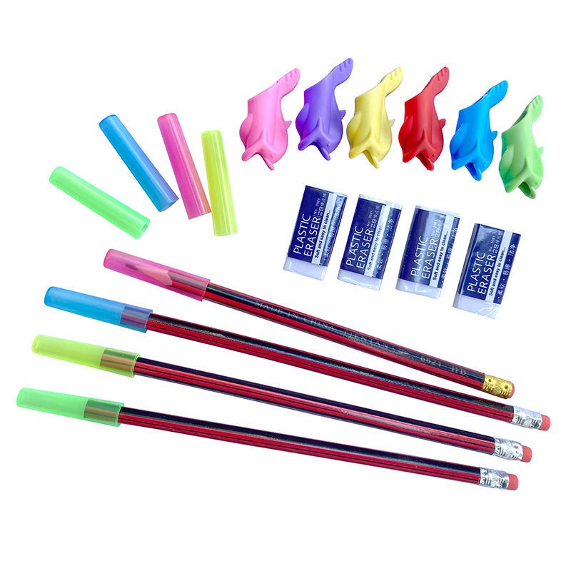 鉛筆筆帽 握筆神器 鉛筆筆帽小學生筆尖保護套三角六角桿鼻蓋兒童學習文具用品批發 蝦皮購物