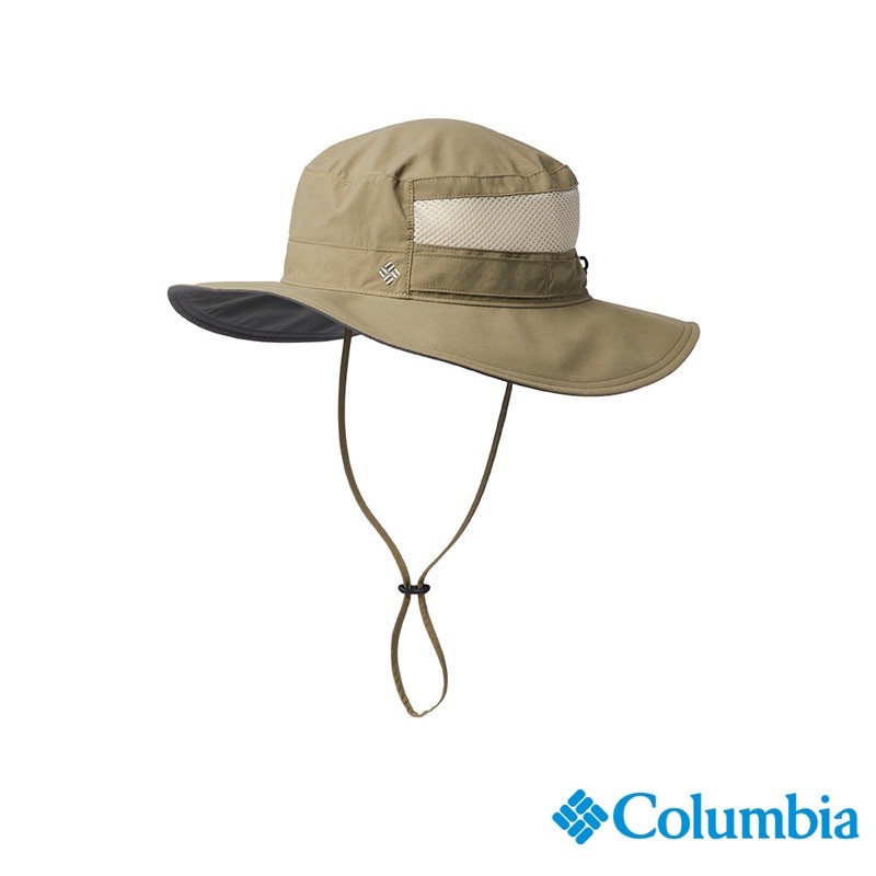 九成新✨Columbia 哥倫比亞 UPF50快排遮陽帽 卡其軍綠 Omni-Shade抗UV科技 吸濕快排科技 圓盤帽