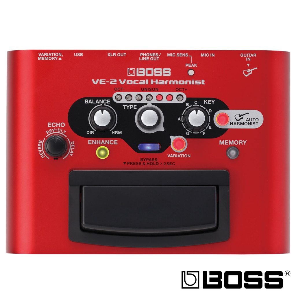 BOSS VE-2 人聲和聲效果器 即時辨別吉他和弦【又昇樂器.音響】