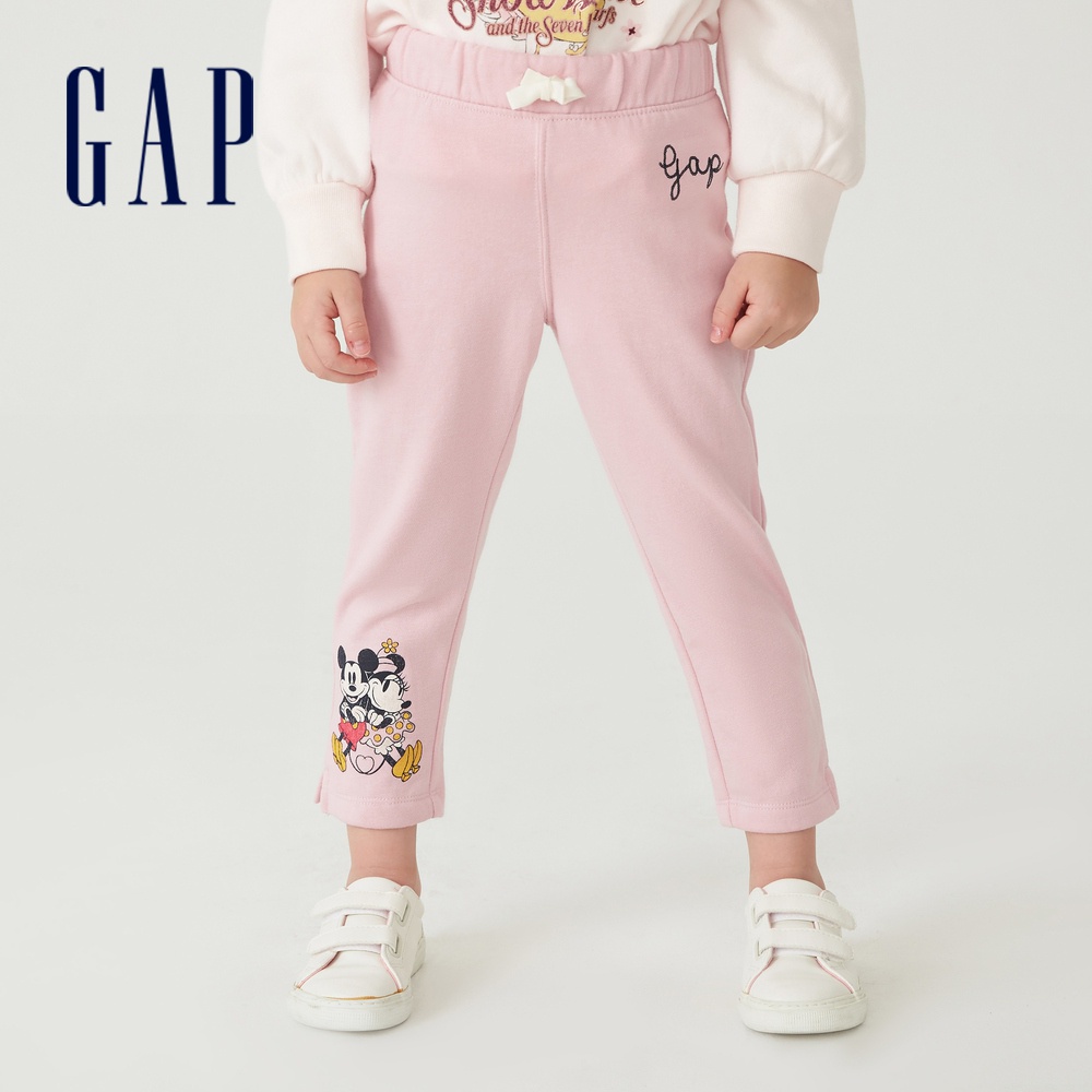 Gap 女幼童裝 Gap x Disney迪士尼聯名 刷毛棉褲-米妮圖案(733619)