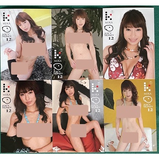 佳山三花 散卡6張 #03.12.13.17.18.21 Juicy Honey Vol.12 MIKA KAYAMA