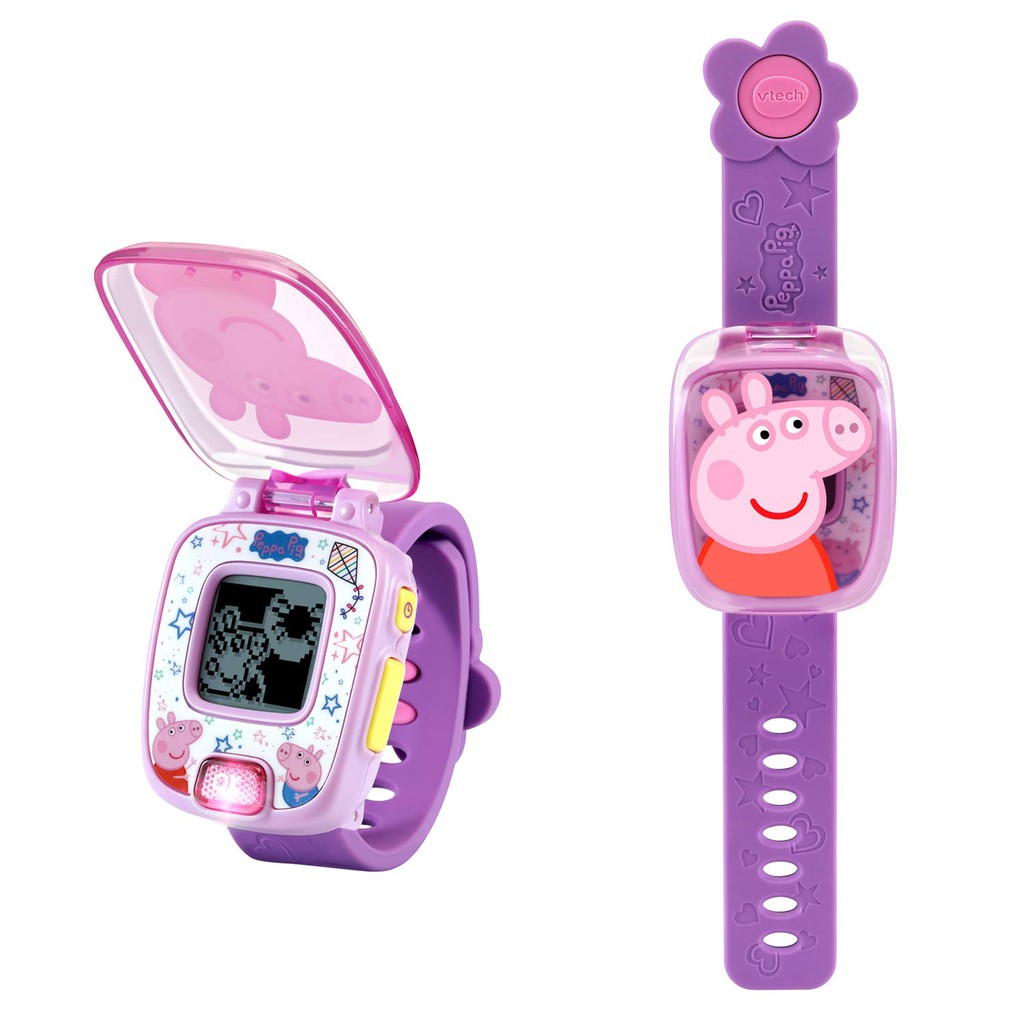 預購 美國帶回 Vtech Peppa Pig 英國豬小妹 佩佩豬 紫色 智能學習手錶 開學禮 生日禮 粉絲最愛