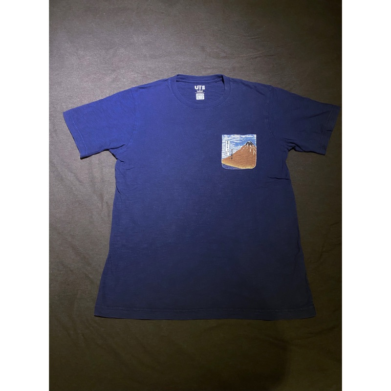 Uniqlo Ut Hokusai Blue和歌山聯名款竹節棉l 蝦皮購物