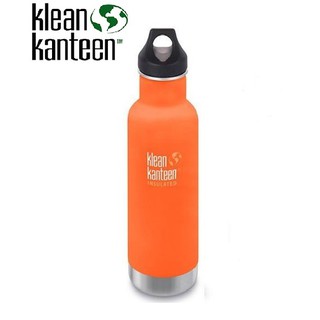 美國Klean Kanteen 20盎司窄口不鏽鋼保溫瓶592ml K20VCPPL山夕橘 【登山屋】
