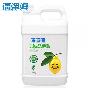 清淨海環保洗手乳4000g，檸檬配方，生物可分解，有環保標章[新冠肺炎、新冠病毒(俗稱武漢肺炎)防疫大作戰-勤洗手消毒]