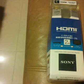 Sony hdmi 2米線 白色支援3d