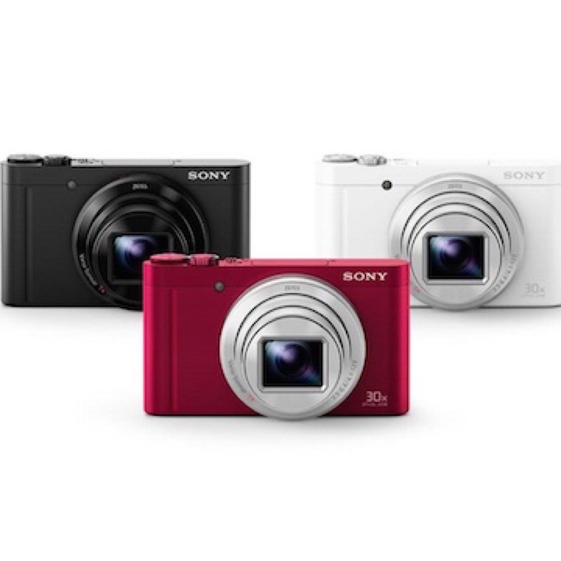 全新SONY DSC-WX500 (紅色公司貨) 全配組 30X★WIFI翻轉螢幕