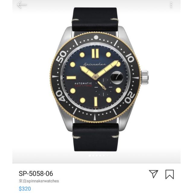 英國Spinnaker sp-5058-06潛水錶 機械錶 自動上鍊