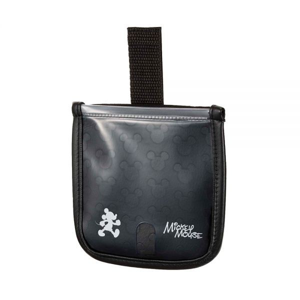 日本NAPOLEX Disney米奇 透明無遮 黏貼式固定魔鬼氈黏扣手機袋 WD-390